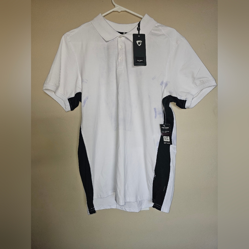 FRIED Men's White Polo Shirt with Subtle Logo